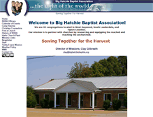 Tablet Screenshot of bighatchiebaptist.org